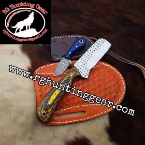 Custom Handmade Rasp Steel Bull Cutter knife With Mini Knife As A Gift