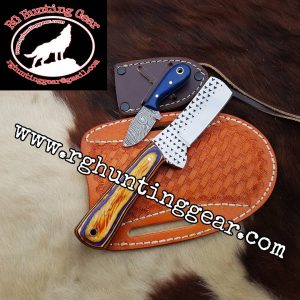 Custom Handmade Rasp Steel Bull Cutter knife With Mini Knife As A Gift