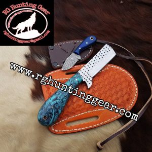 Custom Handmade Rasp Steel Bull Cutter knife With Mini Knife As A Gift