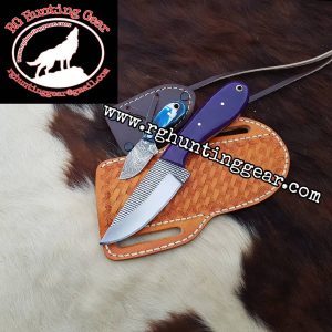 Custom Handmade Rasp Steel Cowboy and Skinner knife With Mini Knife As A Gift