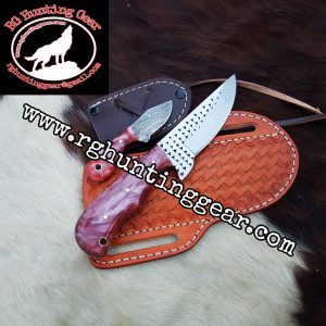 Custom Handmade Rasp Steel Cowboy and Skinner knife With Mini Knife As A Gift