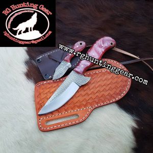 Custom Handmade Rasp Steel Cowboy and Skinner knife With Mini Knife As A Gift