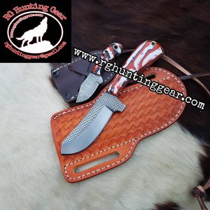 Custom Handmade Rasp Steel Cowboy and Skinner knife With Mini Knife As A Gift