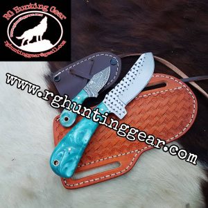 Custom Handmade Rasp Steel Cowboy and Skinner knife With Mini Knife As A Gift