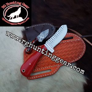 Custom Handmade Rasp Steel Cowboy and Skinner knife With Mini Knife As A Gift