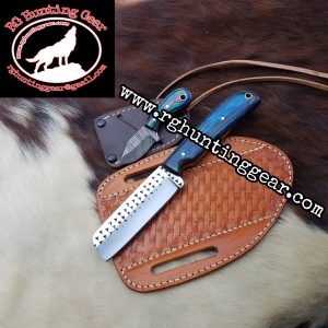 Custom Handmade Rasp Steel Bull Cutter knife With Mini Knife As A Gift