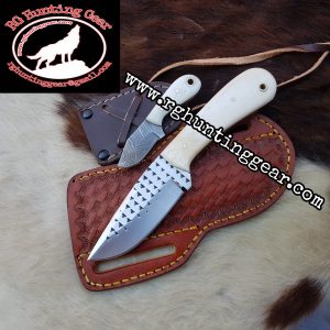 Custom Handmade Rasp Steel Cowboy knife With Mini knife As a Gift