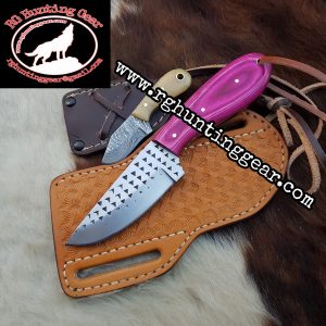 Custom Handmade Rasp Steel Cowboy knife With Mini Knife As A Gift