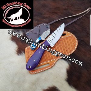 Custom Handmade Rasp Steel Cowboy and Skinner knife With Mini Knife As A Gift